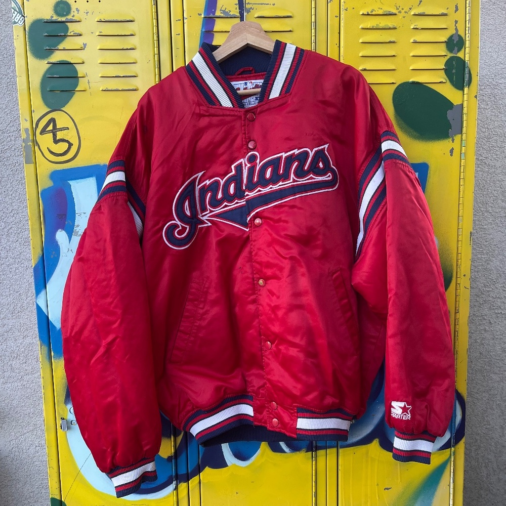 Vintage Starter Cleveland Indians Bomber Jacket